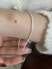 SuChuang S Pure Silver Heart-shaped Small Round Bead Designed For Girls, Simple Snake Bone Chain, New Ins Niche Bracelet_ipsvogv.com