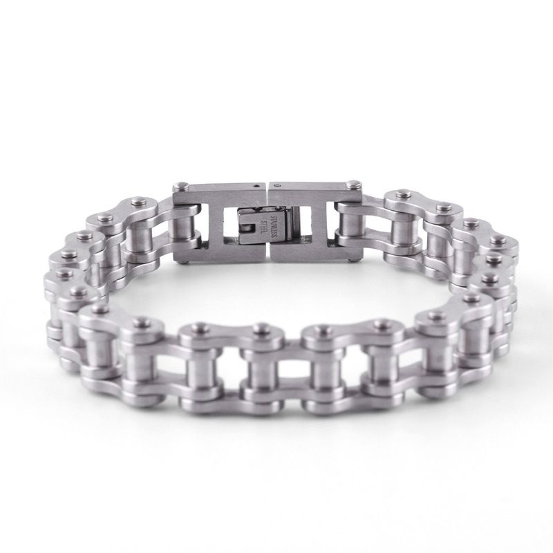 Stainless Men's Accessories Personality Bold Motorcycle Titanium Steel Bracelet_ipsvogv.com