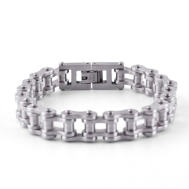 Stainless Men's Accessories Personality Bold Motorcycle Titanium Steel Bracelet_ipsvogv.com