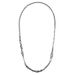 Titanium steel distressed multi jointed men's necklace hip hop Cuban chain trendy high end versatile simple clavicle chain_ipsvogv.com