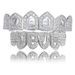 Hip Hop HIPHOP Hollow Micro Inlaid Gold Teeth Set Holiday Gift Funny Hip Hop Gold Braces Halloween Teeth_ipsvogv.com