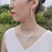 Diamond Tassel Bridal Jewelry Set - Necklace & Earrings (Wedding Dinner Gift For Women, Elegant Water Diamond Design)_ipsvogv.com