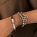 Personalized geometric multi-element rhinestone set bracelet retro simple copper hand claw chain bracelet jewelry_ipsvogv.com