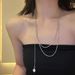 Layered Long Snake Bone Necklace For Women's Instagram Style Hoodie Sweater Hip-hop Sweet Cool Spicy Girl Collarbone_ipsvogv.com