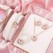 Popular children's jewelry set oil drop butterfly pendant pearl bracelet earrings necklace accessories female_ipsvogv.com
