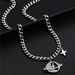 Titanium Steel Non Fading Diamond Planet Necklace For Boys Trendy Star Pendant Cuban Chain Hip Hop Necklace_ipsvogv.com