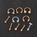 Puncture suit 10 pieces body piercing jewelry suit nose stud nose ring earrings ear bone stud CARTILAGE_ipsvogv.com