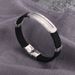 Accessories Silicone Stainless DIY Laser Engraving Hip Hop Titanium Steel Men's Bracelet_ipsvogv.com