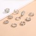 Japanese And Korean Made Vintage Opening Versatile Index Finger Joint Set Of 10 Ring Rings_ipsvogv.com
