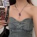 Unisex Small Color Matching Bear Pendant Necklace Sweet Cool Light Luxury Y2k Hot Girl Clavicle Chain Fashionable All Match High End Accessories_ipsvogv.com