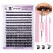 European and American Thick and Large Displacement 280 Clusters D-curve DIY Eyelashes Segmented Single Cluster Grafting Eyelashes_ipsvogv.com