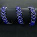 Unisex Popular Diamond Double Row Blue Diamond Full Diamond Bar Cuban Chain 15mm Men's Hip Hop Jewelry Cuban Necklace_ipsvogv.com