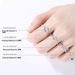 Zhou Family Classic Mosang Stone Diamond Ring, 1 Carat Pure Silver Pair, Wedding Proposal Gift Ring for Girlfriend_ipsvogv.com