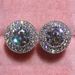 Cao Shi's New Earrings From Japan And South Korea Are Inlaid With Super Flash Round Zircon Full Diamond Earrings. Women's Elegant Earrings_ipsvogv.com