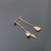 European and American brand pendants, metal pendants, earrings with long chain ear clips, women's silver gold star moon earrings, jewelry_ipsvogv.com