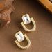 Real Gold Electroplated Atmospheric Diamond Inlaid Zircon With Feminine Temperament, Fashionable And High-end Silver_ipsvogv.com