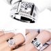 High Carbon Zircon Diamond Mosonite Men's Rose Color Gold Wide And Thick Edition Ring_ipsvogv.com