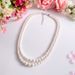 Double Layered Glass Pearl Necklace, Women's Short Collarbone Sweater Neck Chain, Temperament Qipao Decoration Collar_ipsvogv.com