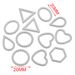 Stainless Steel Heart Ring Oval Droplet And Earrings DIY Handmade Jewelry Accessories_ipsvogv.com