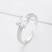 Jewelry Simple Four-Prong Square Zircon Princess Wedding Copper Ring_ipsvogv.com
