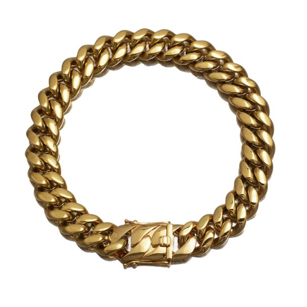 Men's Jewelry Cuban Chain Hip Hop Titanium Steel Stainless Steel 22mm Necklace K Vacuum Plating Gold_ipsvogv.com