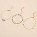 New Fashionable And Personalized Blue Star Butterfly Pendant Set Of 3 Adjustable Feet Chains_ipsvogv.com