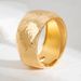 Ins Wind Exaggerated Water Ripple Smooth Surface Wide Bracelet, Fashionable Metal Texture Ring Bracelet Bracelet_ipsvogv.com