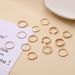 New Fashion Open Hollow Wave Cross Gold Silver 14 Piece Combination Set Ring_ipsvogv.com