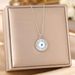 Non Fading Blue Eyes, Devil's Eye Personality Pendant, Titanium Steel Necklace, Women's Niche Collarbone Chain Accessory_ipsvogv.com