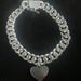 Men's Classic Full Diamond Cuban Chain Splicing Necklace Street Hip-Hop Style Heart Bracelet_ipsvogv.com