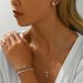 Feng women's necklace and jewelry set, personalized cross, niche design, diamond studded earrings, bracelet_ipsvogv.com