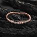 Rose Gold White Tennis 3mm 4mm 5mm Hip Hop Jewelry Copper Micro Inlaid Zirconia Bracelet For Women_ipsvogv.com