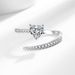 Baolai Xing Light Luxury Style Fashion Versatile Love Women's Super Sparkling Zircon Exquisite Index Finger Ring_ipsvogv.com