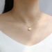 Sterg Sier Plated K Gold Zircon Inlaid Brand Irregular Round Necklace_ipsvogv.com