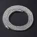 Unisex Hip-Hop 5mm Alloy Rhinestone Single Row Tennis Chain Gold Silver Simple Versatile Necklace_ipsvogv.com