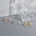 Korean version of peach heart full diamond micro inlaid earrings S925 love eight hearts eight arrows fresh and simple INS heart shaped earrings_ipsvogv.com