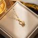 New Love Rotatable Snowflake Necklace Women's Light Luxury Niche Design Sense Clavicle Chain Titanium Steel Neckchain Accessories Elegant_ipsvogv.com