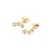 Brass With Real Gold Plating, Popular Across, Teardrop Shaped Circle Inlaid Zircon Earrings, Personalized Six Piece Set_ipsvogv.com