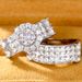 Cao Shi Ring Fashion Women's Engagement Set Ring Zircon Micro Inlaid Platinum Jewelry_ipsvogv.com