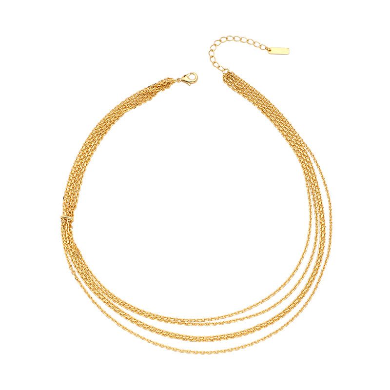 Multi Layer Stacked Necklace For Female Niche Design, High-end Feeling, Chain, French Elegant Temperament, Versatile_ipsvogv.com
