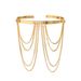 ins Style Butterfly Tassel Open Arm Bracelet For Women Personalized Metal U Shaped Chain Arm Chain Jewelry_ipsvogv.com