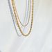 304 Stainless Steel 16K Gold Plated White Gold Plated Gold Plated Fashion Plating Geometric Necklace_ipsvogv.com