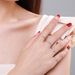 Women's Jewelry S925 Sterling Silver English Letters A Z Diamond Ring Ins Niche Light Luxury Versatile Adjustable Index Finger Ring_ipsvogv.com