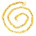 Vietnamese Sand Gold Necklace, Men's Hexagonal Buddha Bead Solid Chain, Long Lasting Color Copper Accessories_ipsvogv.com