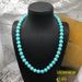 Medieval Western Jewelry Turquoise Round Bead Light Luxury Niche Design Trendy Stacked Necklace For Women_ipsvogv.com