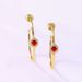 Summer New Large Circle Earrings For Women S925 Silver Gold Plated Diamond High End Earrings Simple And Fashionable_ipsvogv.com
