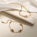Women's Jewelry Fashion Retro K Gold Plated Stainless Steel Bracelet INS Niche Personality Versatile Bracelet_ipsvogv.com