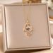 Devil's Eye Necklace For Women, Light Luxury, Niche, High-end Pendant, Titanium Steel Lock Chain Accessory, Not Fading_ipsvogv.com