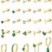 Women’s Jewelry Set Fashion Real Gold Brass Electroplating Fashionable Temperament Green Zircon Earrings Tassel Earrings Set_ipsvogv.com