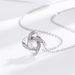 S925 Sterling Silver Four Leaf Clover Necklace Simple Eternal Star Full Diamond Zircon Pendant Cross Border Clavicle Chain_ipsvogv.com